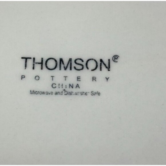 Thomson Pottery FRUIT GARDEN Embossed Fruit White Earthenware Salad Plates Set 4 - Picture 10 of 16